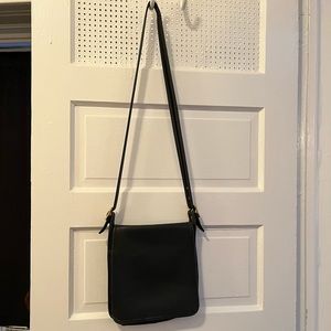 Vintage leather coach cross body purse